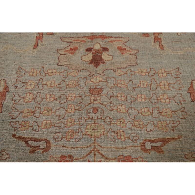 Vegetable Dye Heriz Serapi Oriental Large Rug Hand-knotted Wool Carpet - 12'0"x 17'6"