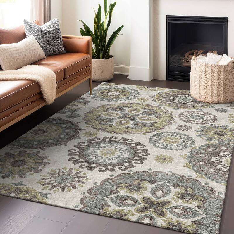 Premium Washable Super Soft Boho Suzani Mayfield Rug