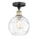 Option Clear Water Glass / Black Antique Brass