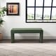 preview thumbnail 6 of 7, Velvet/Faux Leather Entryway Bench End of Bed Bench Upholstered Modern Window Bench for Dining Room/Bedroom