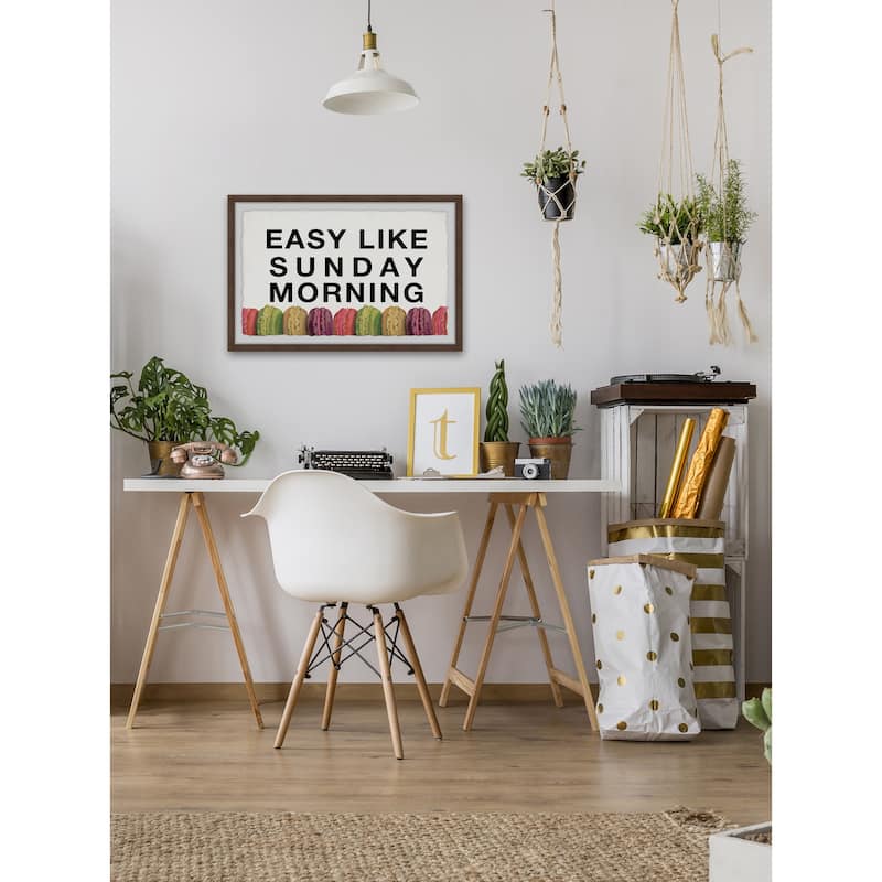 Easy like Sunday Morning VII Framed Wall Art, Elegant Home Touch - Sophisticated Artwork for Refined Décor