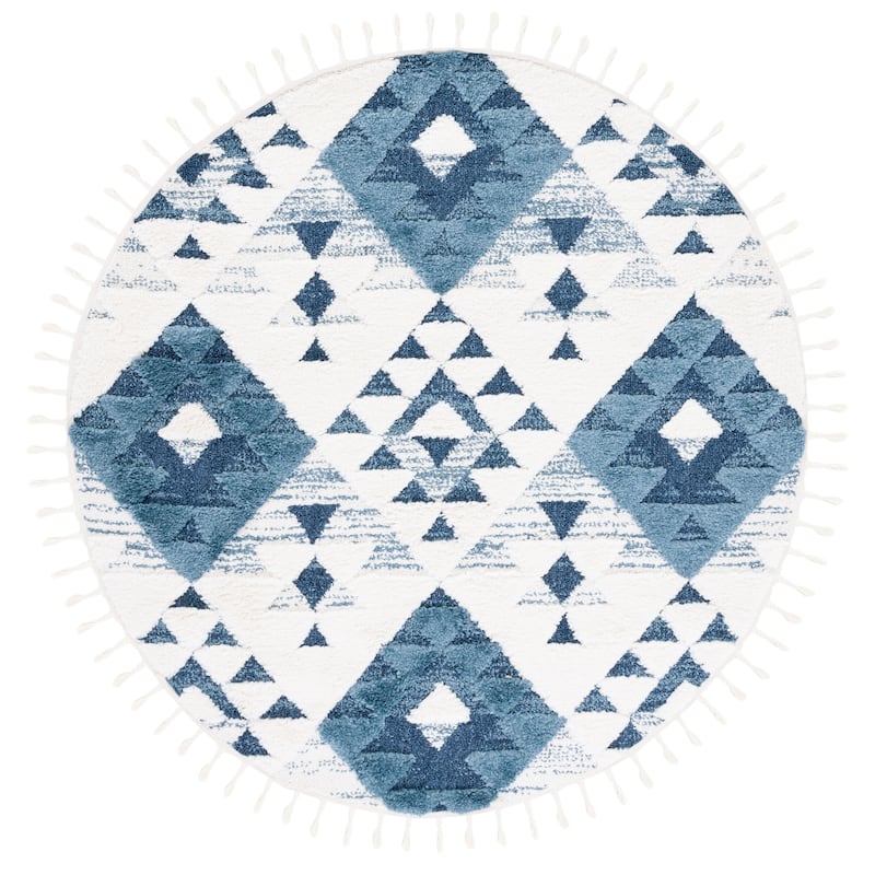 SAFAVIEH Moroccan Tassel Shag Kobi 2-inch Thick Rug