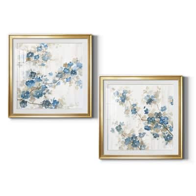Dogwood in Blue I Premium Framed Print - Ready to Hang
