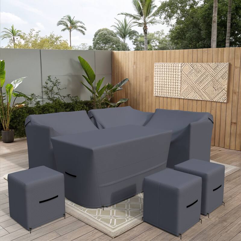 Forever Patio Outdoor Conversation Set Furniture Cover 7-Piece - 27 x 45 x 27