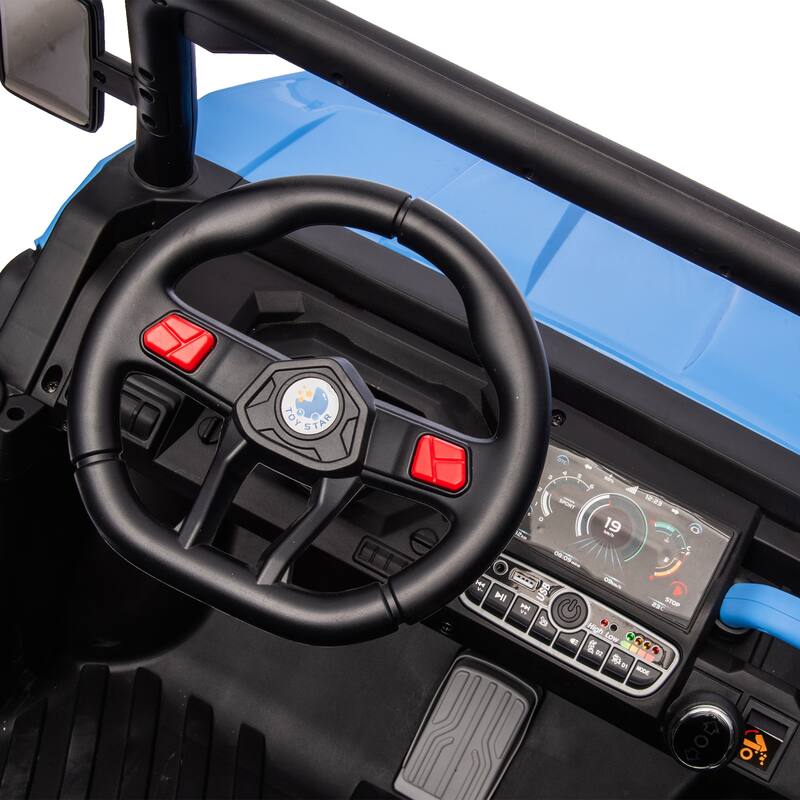 24V Ride On Truck 2 Seater UTV,2x200W Motor Ride On Dump Truck,Dump Bed/Shovel Car,Remote Control Electric Vehicle,Non-slip tyre