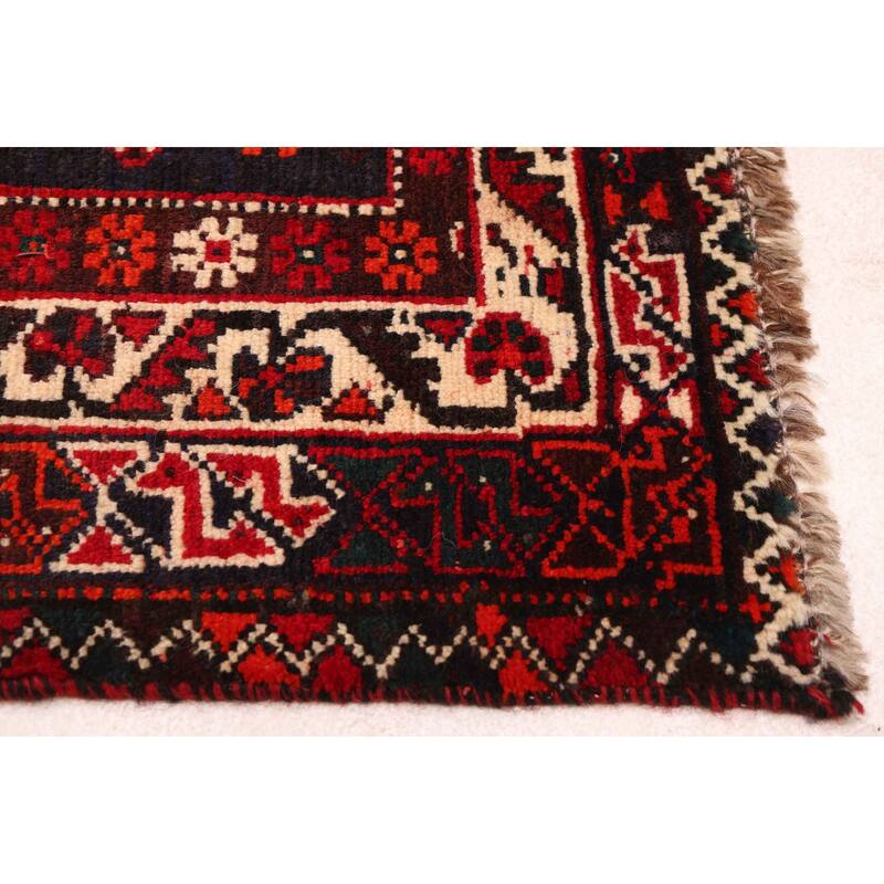 ECARPETGALLERY Hand-knotted Melis Vintage Red Wool Rug - 5'10 x 8'4