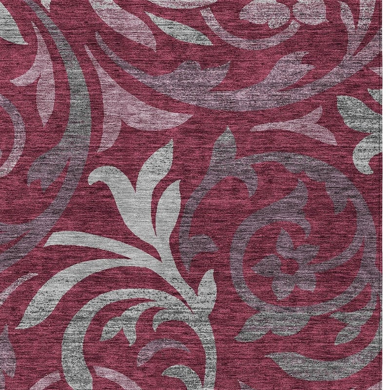 HomeRoots Floral Transitional Rectangle Outdoor Rug