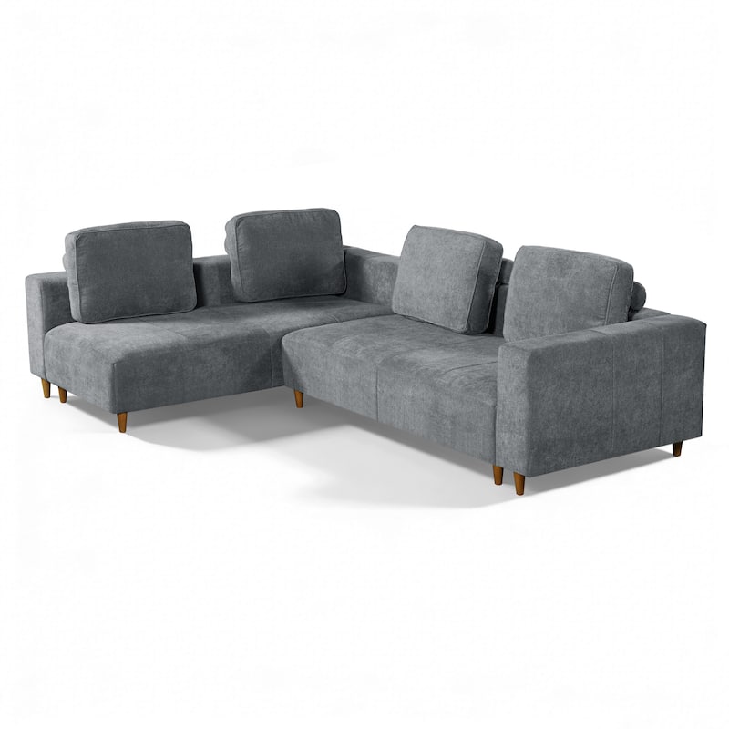 Christopher Knight Home - Modular 109" Soft Upholstered L-Shaped Sectional Sofa