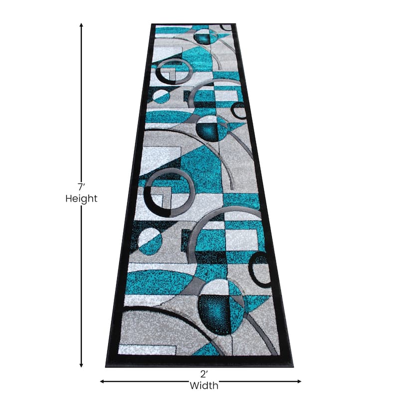 Modern Geometric Abstract Area Rug