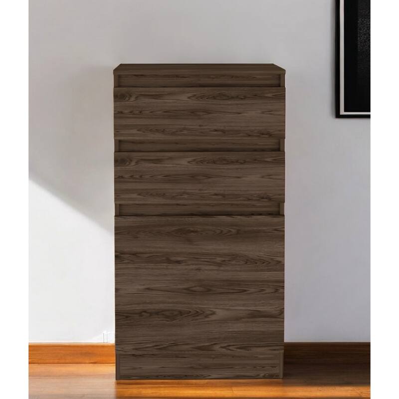 2 Drawer Vertical Chest with Mirror and Jewelry Box Storage