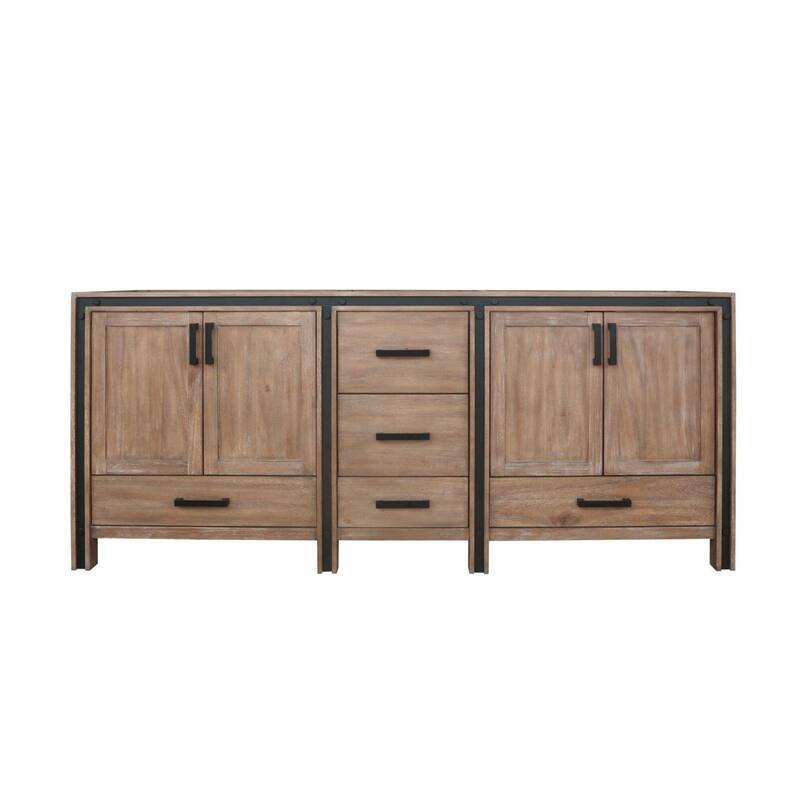 Lexora Ziva 80 inch Double Bathroom Vanity Only