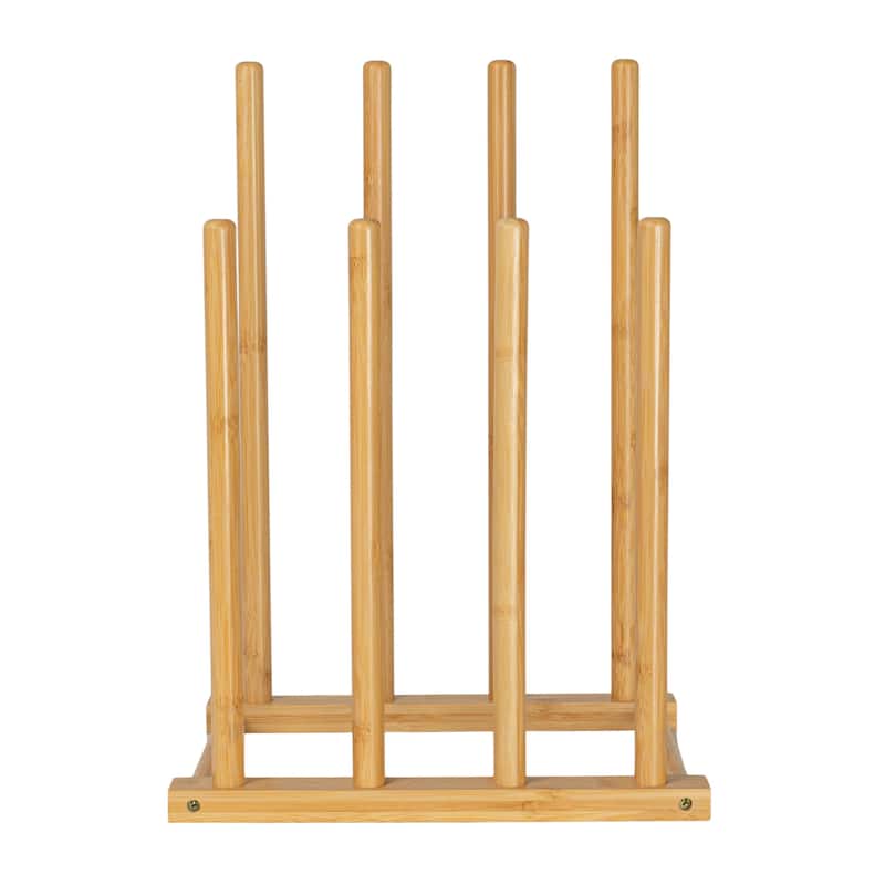 Household Essentials Bamboo and Metal 4 Pair Boot Rack - 12.8"L x 9.5"W x 18.1"H