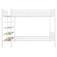 preview thumbnail 5 of 26, Twin Over Full Metal Bunk Bed with 5-Tier Shelves & Storage - 350LB Capacity