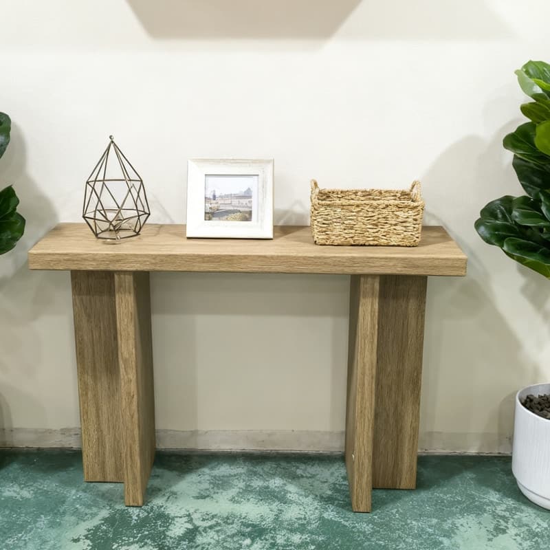 42''Modern Wooden Narrow Console Table for Entryway and Living Room