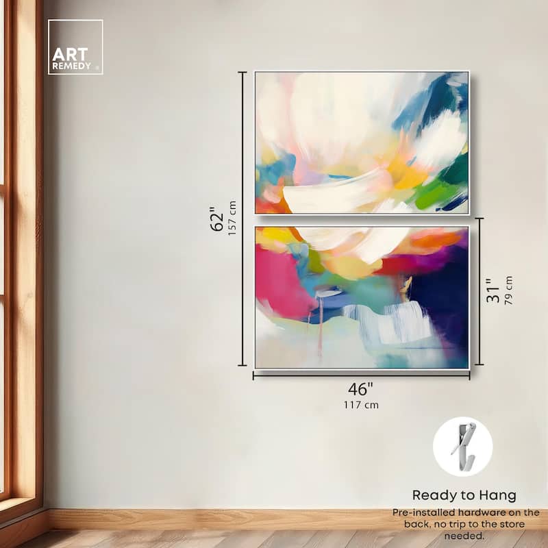 Riot of Color I Canvas Set of 2 by Art Remedy