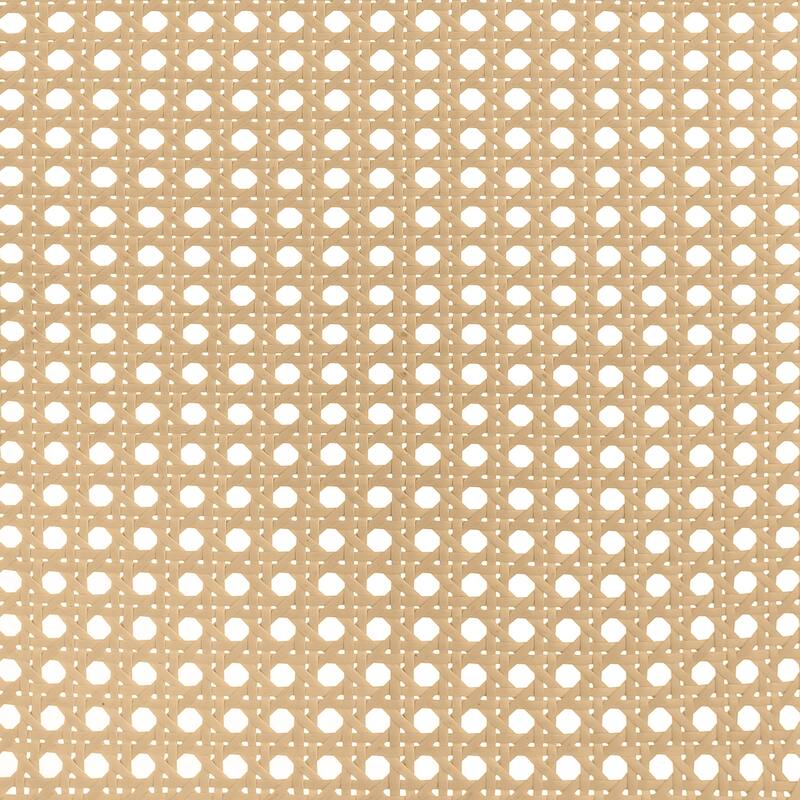 Randall White Open Cane Webbing Metal Queen Bed