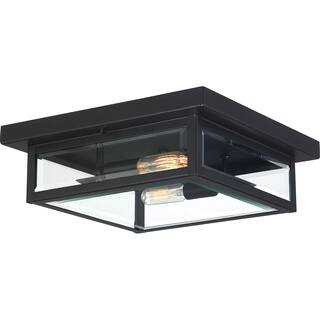 Westover 2-Light Flush Mount in Earth Black