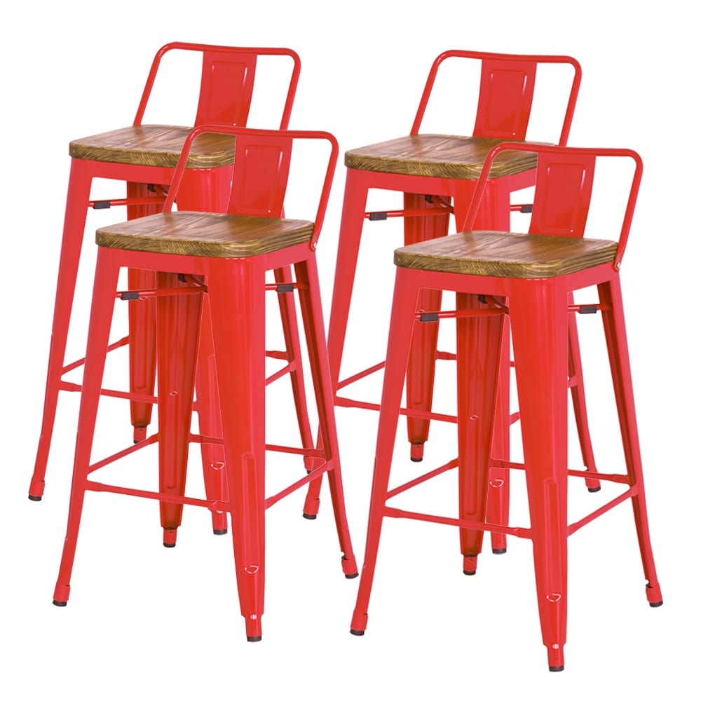 Metropolis low back counter stool sales