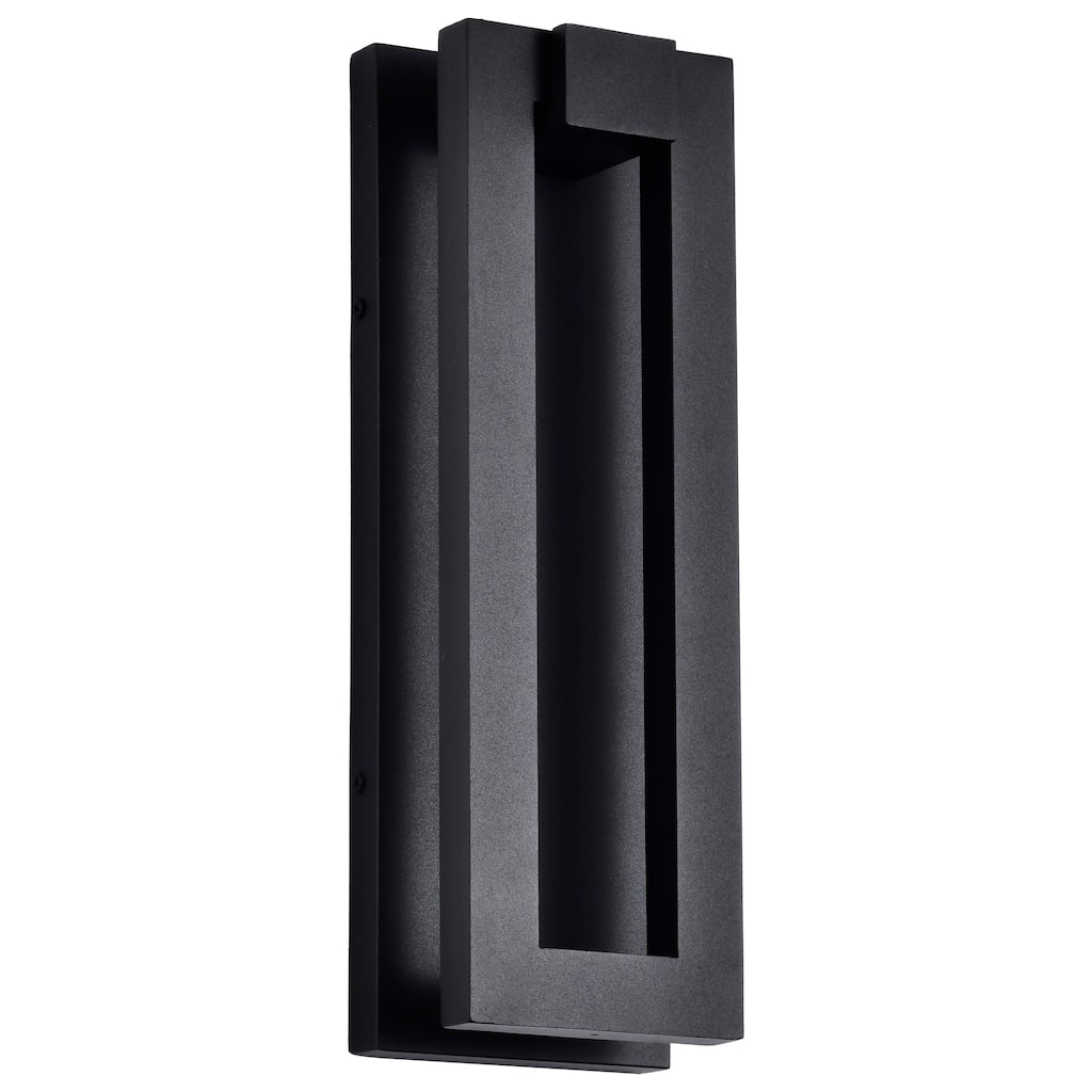 Crew 32 Watt 15 Inch LED Outdoor Sconce Sand Black Finish - Sand Black