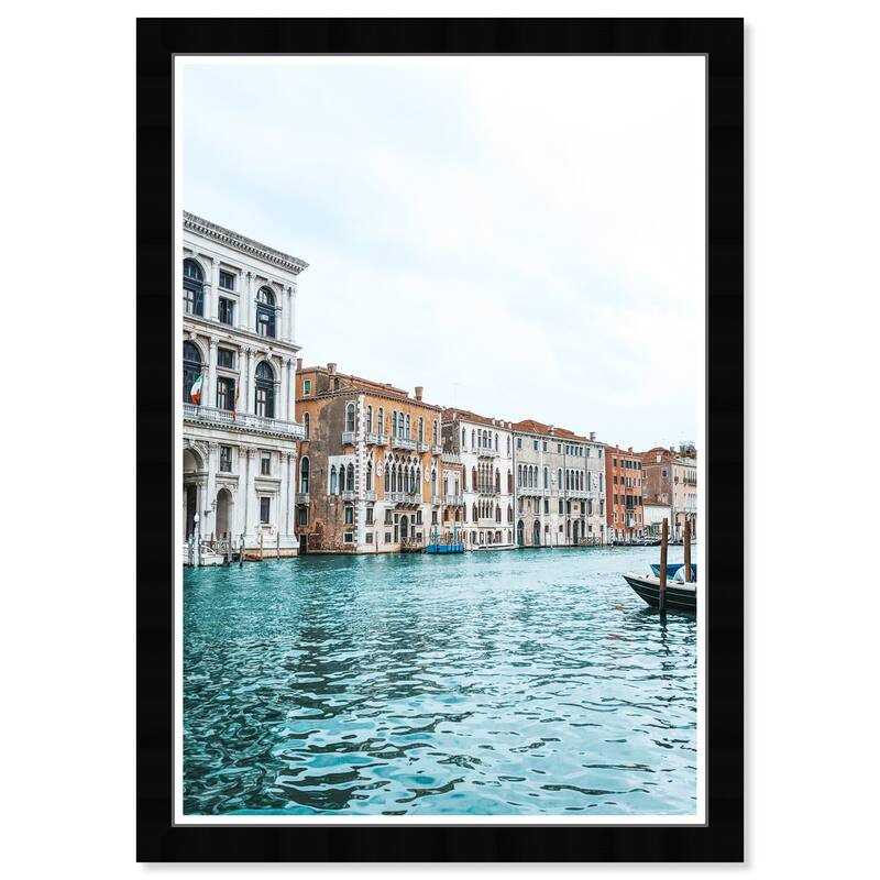 Wynwood Studio Prints World and Countries Venezia III Blue and Modern & Contemporary Wall Art Canvas Print