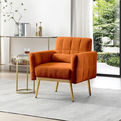 Fabric Accent Chair Modern Armchair for Living Room Tufted Reading Chair