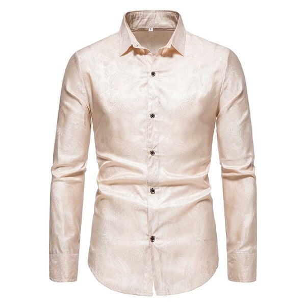 Apple Red Convertible Cuff Dress Shirt 