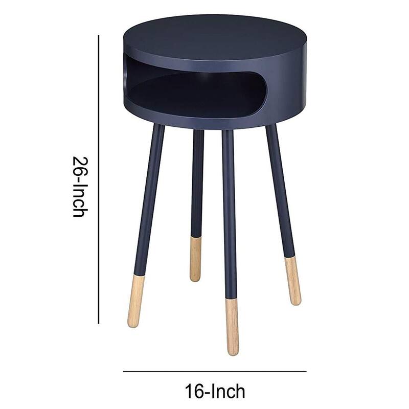 Round End Table - 26 H x 16 W x 16 L Inches