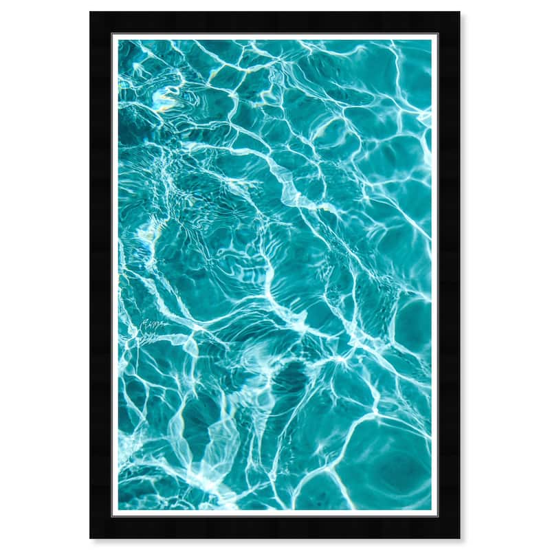 Wynwood Studio Prints Nautical and Coastal From the Pool Blue and Turquoise Nautical & Coastal Wall Art Canvas Print