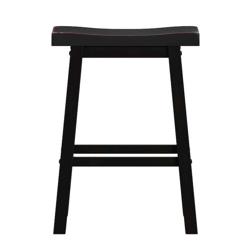 Salvador Saddle 29-inch Counter Height Backless Stools (Set of 2) by iNSPIRE Q Bold