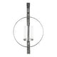 preview thumbnail 21 of 21, Kate and Laurel Doria Round Glass and Metal Wall Sconce - 12x22