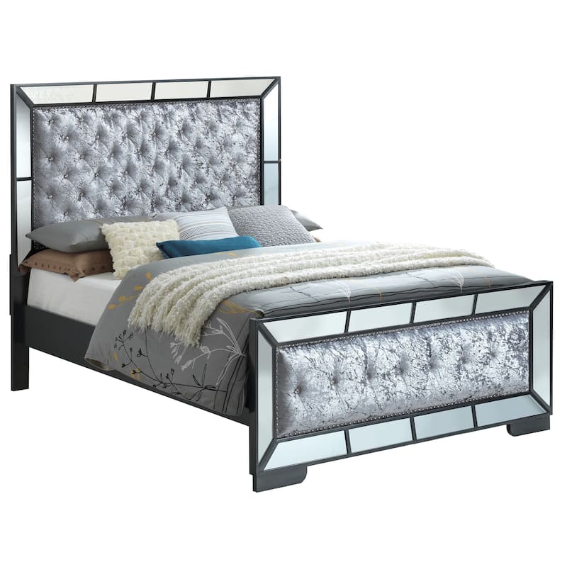 Hollywood Hills Velvet Tufted Bed