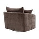 preview thumbnail 21 of 47, 46" Chenille Upholstered Sofa Swivel Chair