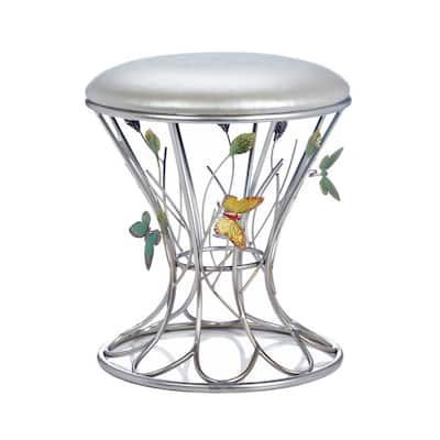 Chic Chevron Stool 16.25x16.25x18"