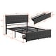 preview thumbnail 30 of 40, Storage Bed Metal Platform Bed with a Big Drawer.