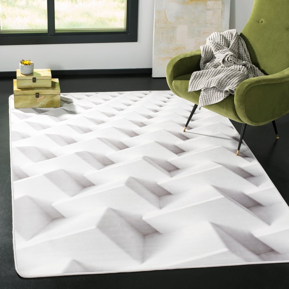 SAFAVIEH Daytona Machine Washable Slip Resistant Jolantha Graphic Abstract