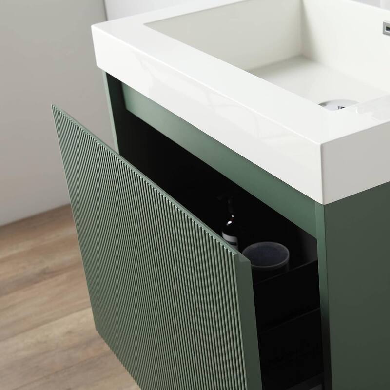 Blossom Positano 24" Floating Vanity with Sink & Side Cabinet