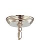 preview thumbnail 4 of 4, Hampton 5 Light Drum Shade Chrome Chandelier - 24'' W x 23'' H