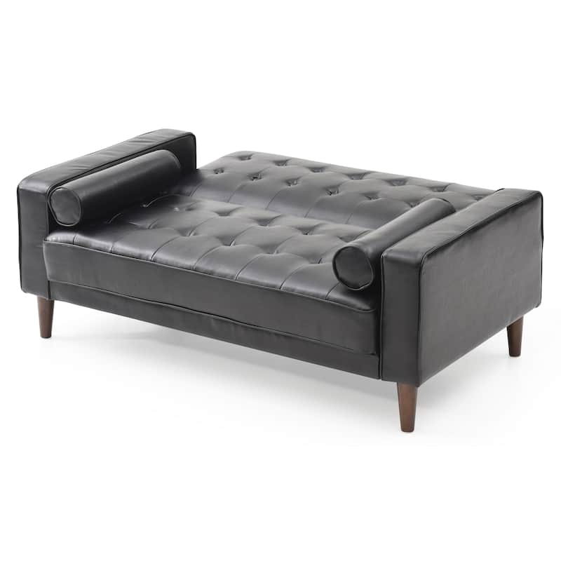 Andrews Faux Leather Loveseat Bed