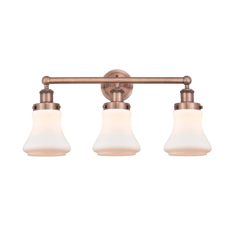 Innovations Lighting 616-3W-10-25 Bellmont Vanity Bellmont 3 Light 25" - Antique Copper / Matte White