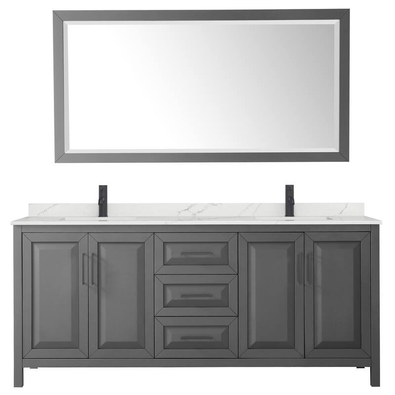 Wyndham Collection WCV252580D-QTZ-UNSM70 Daria 80" Free Standing