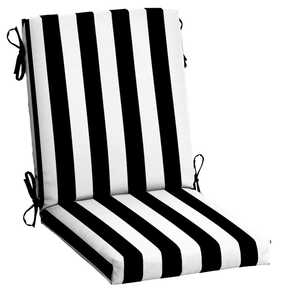 ARDEN Outdoor Cabana Stripe 44 x 20 in. High Back Dining Chair Cushion