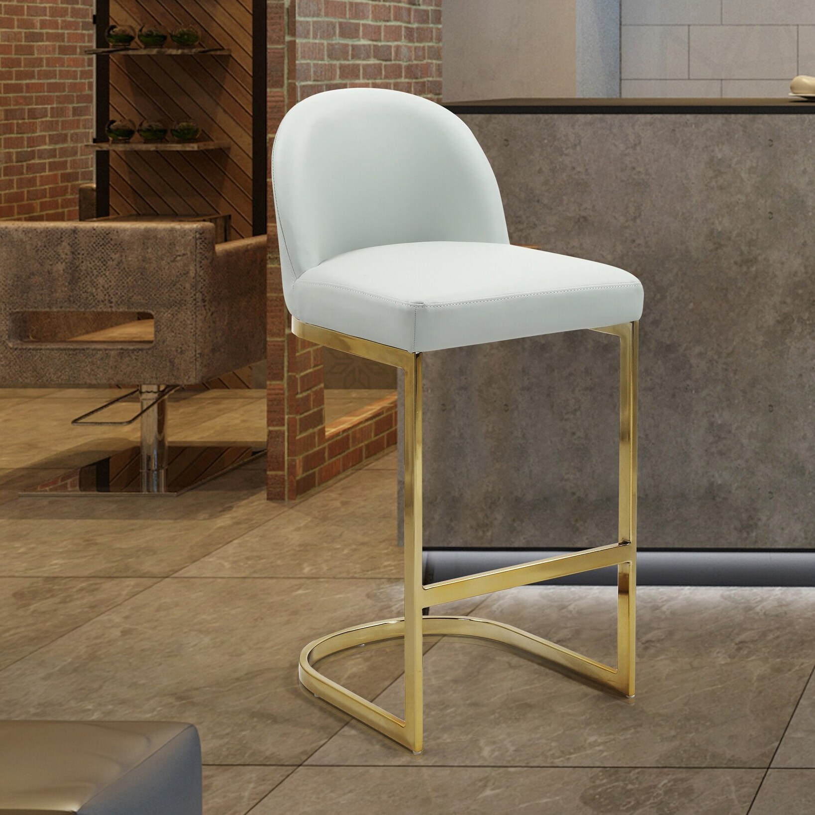 Glam Upholstered Counter and Bar Stools Bed Bath & Beyond