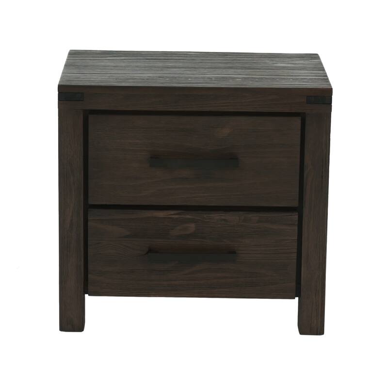 Simple Solid Wood Nightstand, Drawers, Bedside Table, Bedroom Furniture Basic