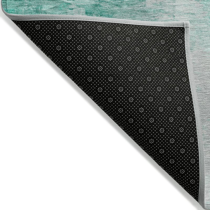 Machine Washable Indoor/ Outdoor Chantille Abstract Ombre Rug