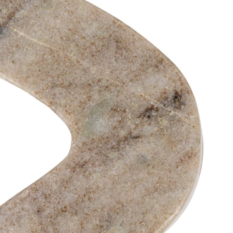 Marble Wave Double Taper Candle Holder - 14.5"L x 4.0"W x 2.0"H
