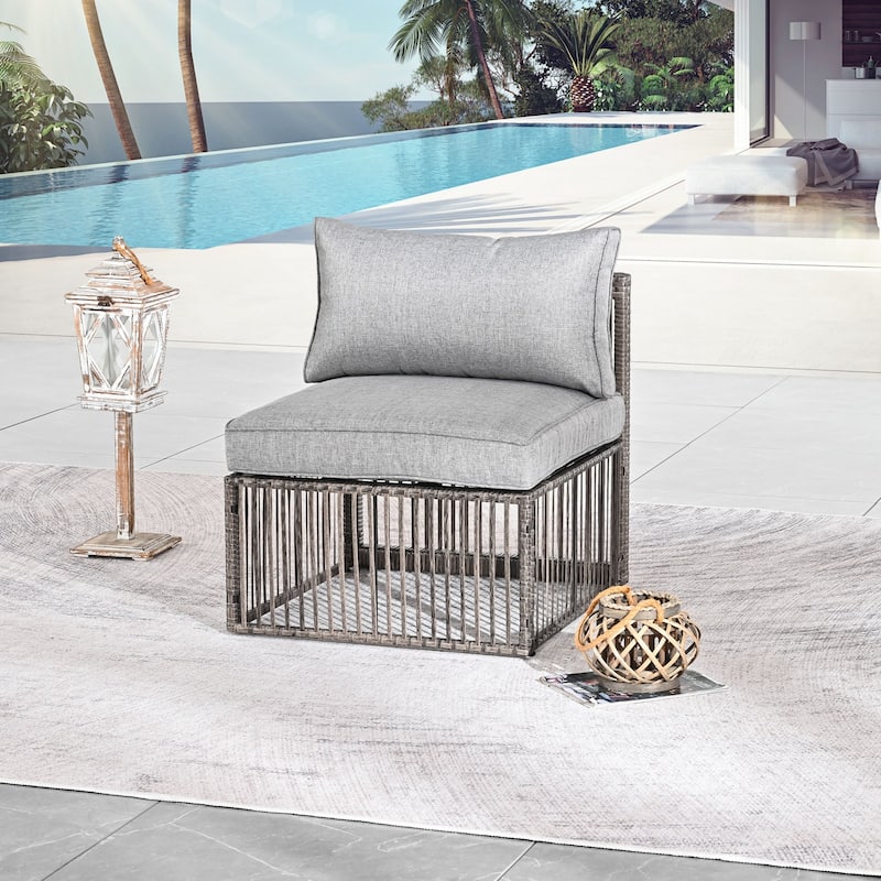 Patio Festival Y23 Outdoor Wicker Chair and Table Collection - Armless