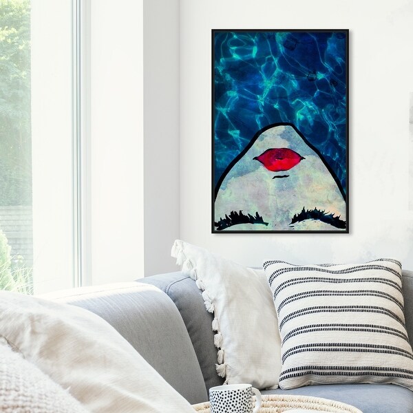 Oliver Gal 51x76cm キャンバス ARTICLES DE VOYAGE WATER Water Coveted Blue Sea | Fashion and Glam Wall Art by Oliver Gal