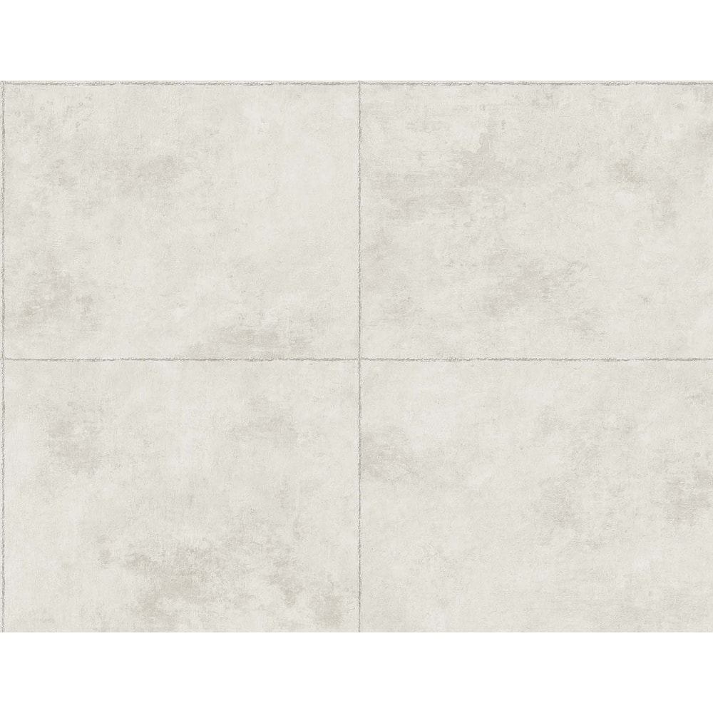 Seabrook Designs Faux Concrete Panel Unpasted Wallpaper