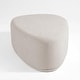 preview thumbnail 40 of 50, Leon 43" W Modern Oversized Chenille Triangular Cheese Ottoman
