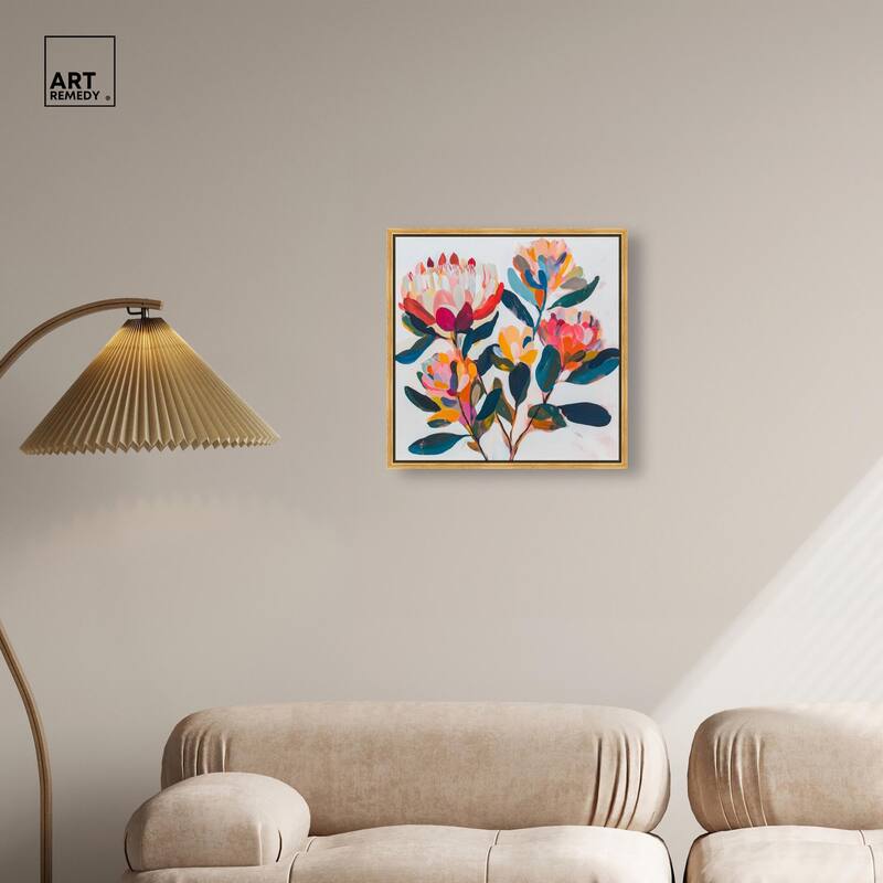 Contemporary Flora I Canvas by Art Remedy
